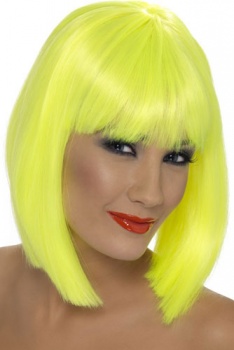 Glamourama Short Wig - Neon Yellow