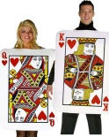 King and Queen of Hearts Fancy Dress Costumes