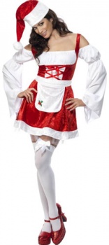 Christmas Maid - Red - Fever - Fancy Dress Costume