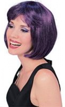 Rubies Supermodel Wig - Purple and Black