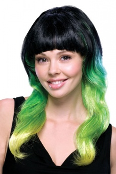 Tri-Colour Wigs - Lime Delight Wig