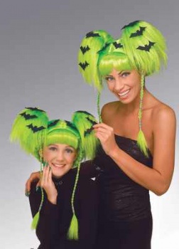 Batty Witch Wig - Green