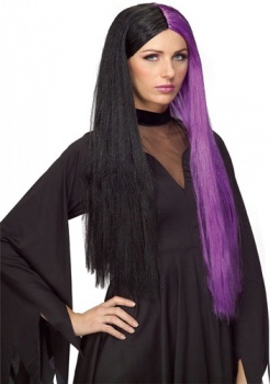 Gothic Wig - Black / Purple