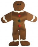 Gingerbread Man Fancy Dress Costume 