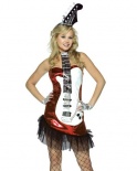 Glam Rock Guitar - Red - Fancy Dress Costume