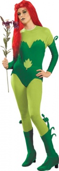 Sexy Velvet Poison Ivy Fancy Dress Costume 
