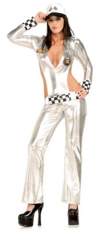 Secret Wishes - Silver Racer Costume - Long 