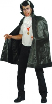 Black PVC Vampire Cape