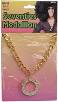 Medallion - Large 70's Gold