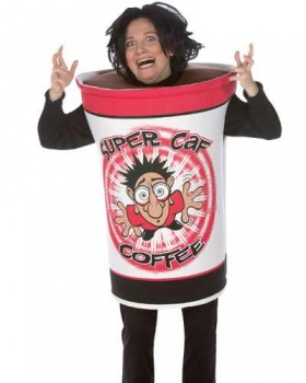 Super Caf Coffee Cup Fancy Dress Costume