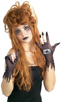 Unhappily Everafter - Fishnet Gloves and Chain