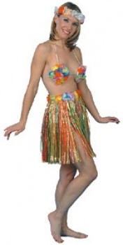 Multi-Colour 46cm Hula Shirt With Flowers