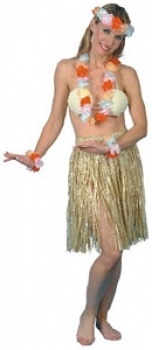 Natural Colour 56cm Hula Skirt
